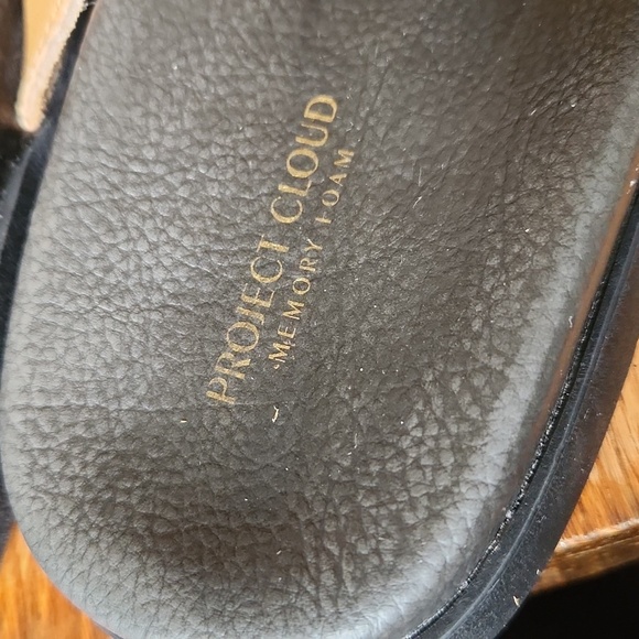 PROJECT CLOUD MAYVEN Sandals Slides Leather Suede Chestnut Size 11 - Picture 8 of 13